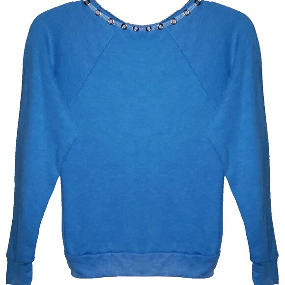 LOVE Sneaker Girl's Blue Sweatshirt - Picture 3 of 5